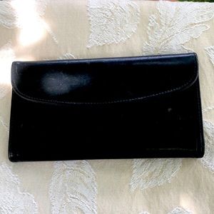 COACH black leather wallet. Vintage great quality smooth leather.